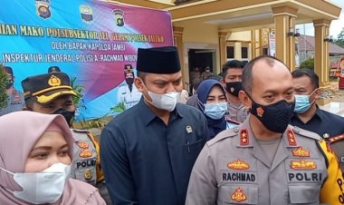 Ketua DPRD Muarojambi Hadiri Peresmian Mapolsek Sungaigelam