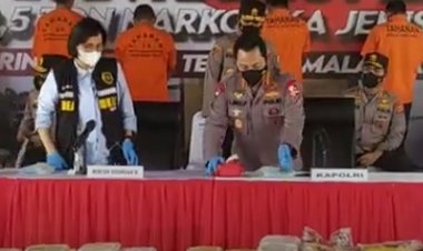 Polri Bongkar Penyeludupan Sabu Rp1,2 Triliun Jaringan Timur Tengah-Malaysia