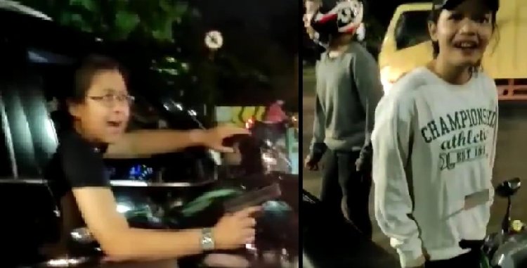 Viral! Koboi Jenggo Acung-acungkan Senjata di Duren Sawit