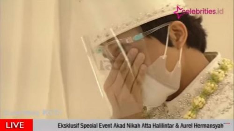 Menangis Bahagia! Jokowi Bilang Sah, Atta Halilintar Resmi Jadi Suami Aurel Hermansyah