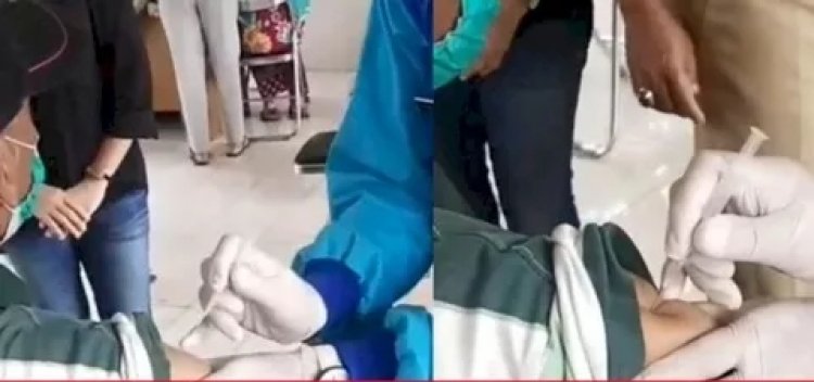 Viral Pria Ini Kebal Disuntik Saat Vaksinasi, Perawat Pun Bingung: Enggak Bisa