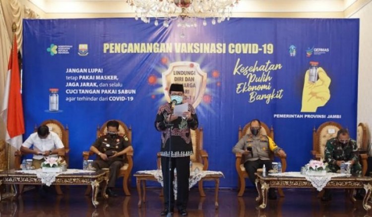 Pemprov Jambi Dukung dan Siap Sukseskan Vaksinasi Covid-19