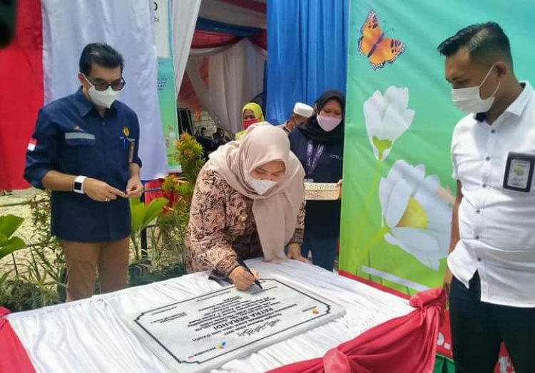 Bupati Masnah Resmikan Gedung PAUD di Desa Talang Belido