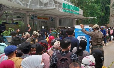 Libur Lebaran Pandemi, Pengunjung Kebun Binatang Bandung Membludak