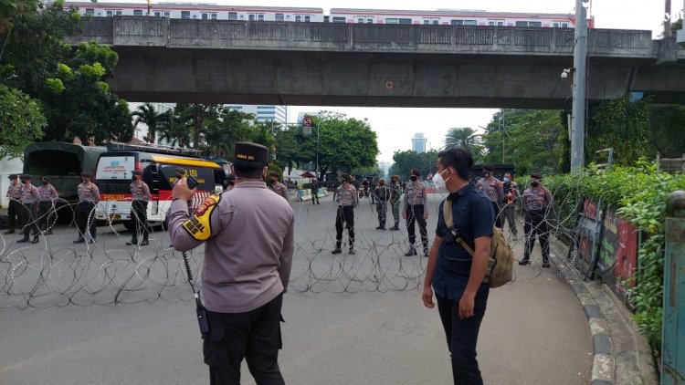 Aksi Bela Palestina di Depan Kedubes AS Jakarta, Polisi Kerahkan 3.162 Personel