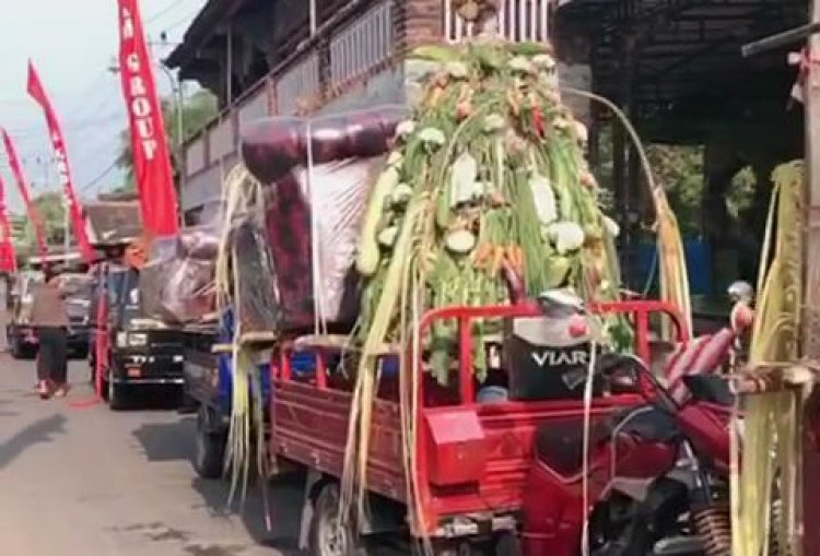 Viral! Seserahan Pernikahan Pria Ini di Medsos, Mulai dari 4 Sapi Hingga Hasil Bumi