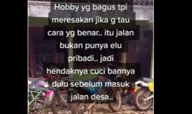 Viral Kelompok Pemotor Trail Masuk Desa Bikin Jalan Penuh Lumpur, Netizen: Ini Manusia Nggak Ada Akhlaknya