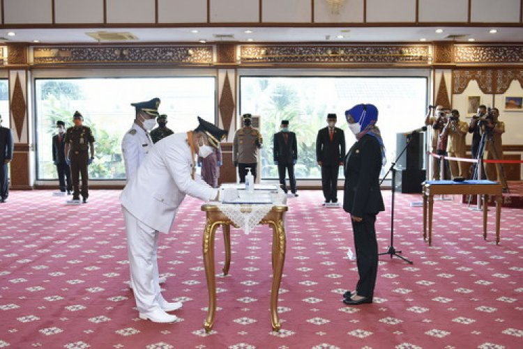 Sah! Mashuri-Apri Dilantik Jadi Bupati dan Wabup Bungo 2021-2024