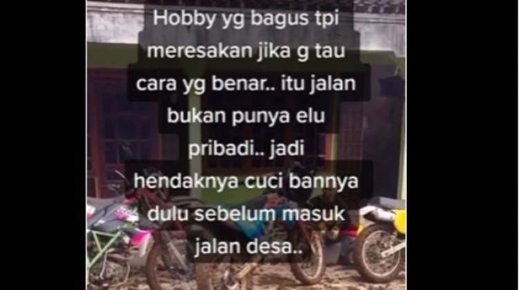 Viral Kelompok Pemotor Trail Masuk Desa Bikin Jalan Penuh Lumpur, Netizen: Ini Manusia Nggak Ada Akhlaknya