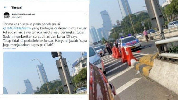 Viral! Kisah Dokter Ini Dilarang Lewat Saat Penyekatan PPKM Darurat: Padahal Mau Dinas bukan Mau Jalan-jalan.....