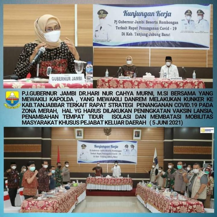 Gubernur Siapkan Rencana Strategis Penanganan Covid-19 di Tanjab Barat