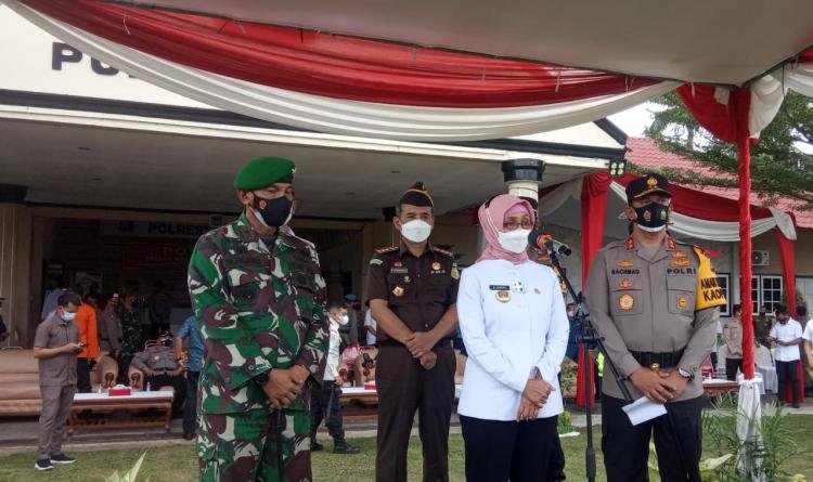 Pimpin Apel Gelar Pasukan Operasi Ketupat 2021, Pj Gubernur Jambi: Penyekatan Arus Mudik Tekan Covid-19