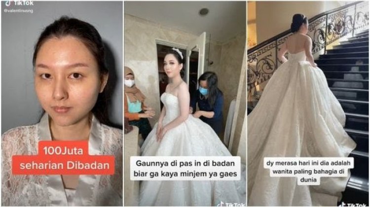 Demi Cantik di Hari Pernikahan, Wanita Ini Rela Bayar Rp 100 Juta, Videonya Viral