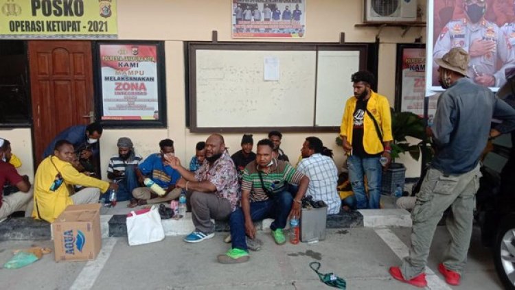 Tolak Bubarkan Diri saat Demo Tolak Otsus Jilid II, 23 Mahasiswa Diamankan