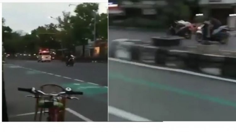 Viral! Pemotor Ajak Balapan Ambulans, Netizen: Ngeprank Malaikat Maut Nie Bocah