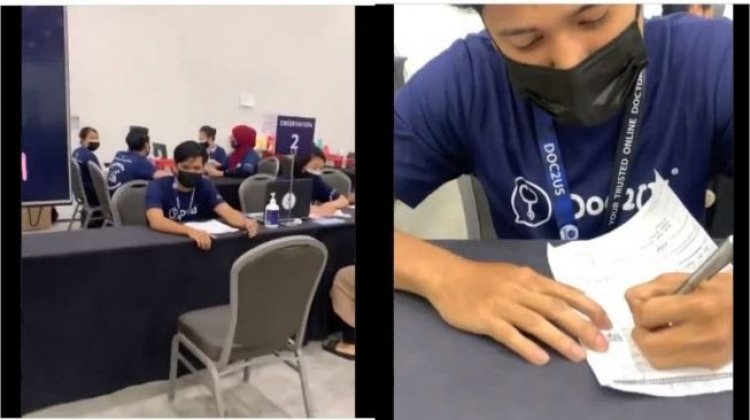 Viral! Wanita Cantik Ini Mau Vaksin Ternyata Dilayani Mantan Suami, Bikin Haru....