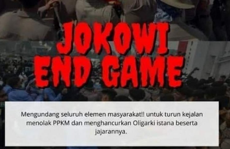 Seruan Aksi Bertajuk "Jokowi End Game" Beredar Luas, Polisi: Lihat Rumah Sakit, Kuburan, Sudah Penuh!