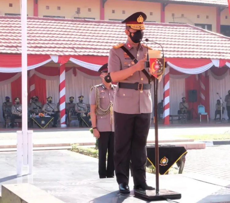 Pimpin Upacara Pendidikan Bintara Polri, Kapolda Jambi: Buat Bangga Orang Tua, dan Negara Ini