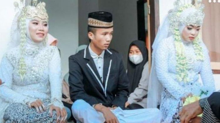 Viral Pemuda Ini Nikahi Dua Gadis Cantik Sekaligus: Kalau Perasannya ya Campur Aduk, Mau Bilang Apa?