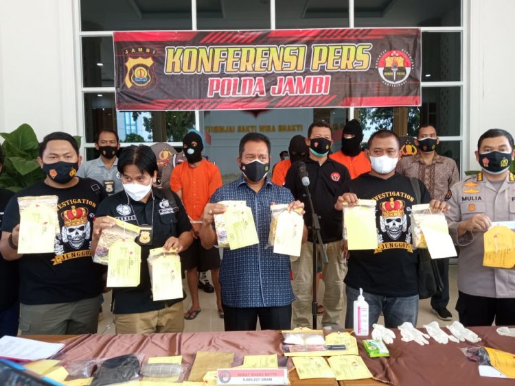 Kejar-kejaran dengan Pengedar dan Kurir Narkoba, Polda Jambi Amankan 9 Kg Sabu-sabu