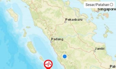 Lagi, Bengkulu Diguncang Gempa Berkekuatan 6.0 Magnitudo