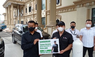 Setelah Sumbang Peti Mati, Youtuber Jambi Ini Kembali Sumbang Tabung Oksigen