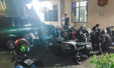 Razia Balap Liar di Kota Jambi, 47 Sepeda Motor Disita Polisi