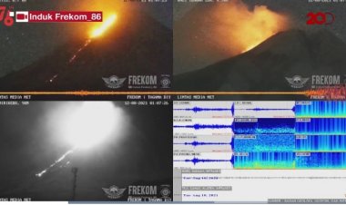 Merapi Erupsi Pagi Ini, 4 Kali Awan Panas Meluncur Bahkan Hingga 3 KM