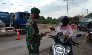 Hari Kedua Penyekatan Kota Jambi, Arus Kendaraan Mulai Sepi