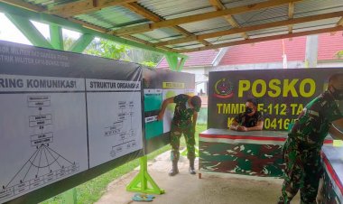 Dirikan Posko TMMD di Koramil 416-03/Sungai Bengkal, Dandim: Pusat Informasi