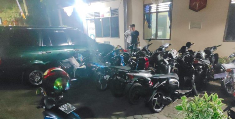 Razia Balap Liar di Kota Jambi, 47 Sepeda Motor Disita Polisi