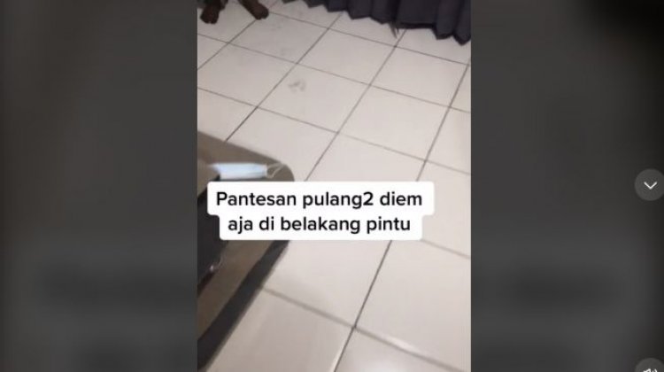 Viral! Suami Berdiam Diri Belakang Pintu Usai Pulang Kerja, Anehnya....