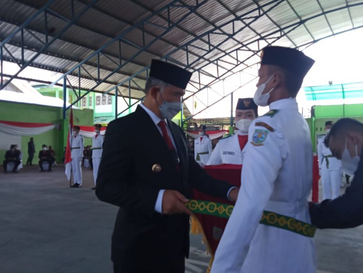 56 Paskibraka Kota Jambi Dikukuhkan, Ini Harapan Walikota