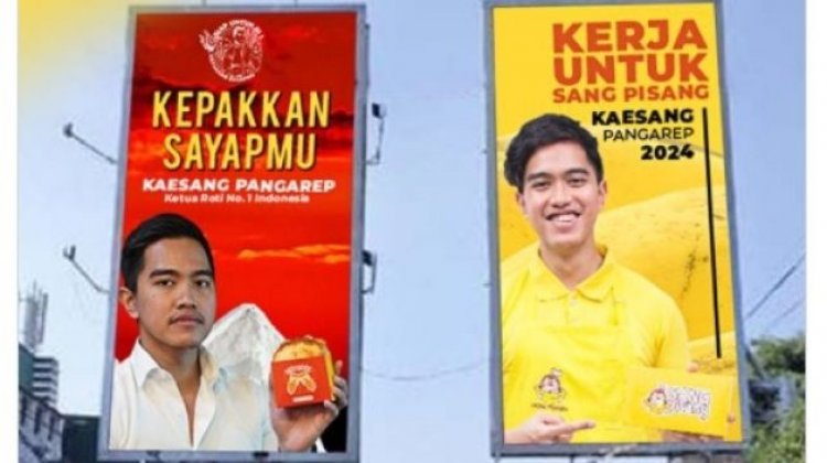 Kaesang Bikin Baliho Warna Merah dan Kuning, Netizen: Berani-beraninya, Nanti Kakak dan Bapak Bisa Disentil Ibu Suri
