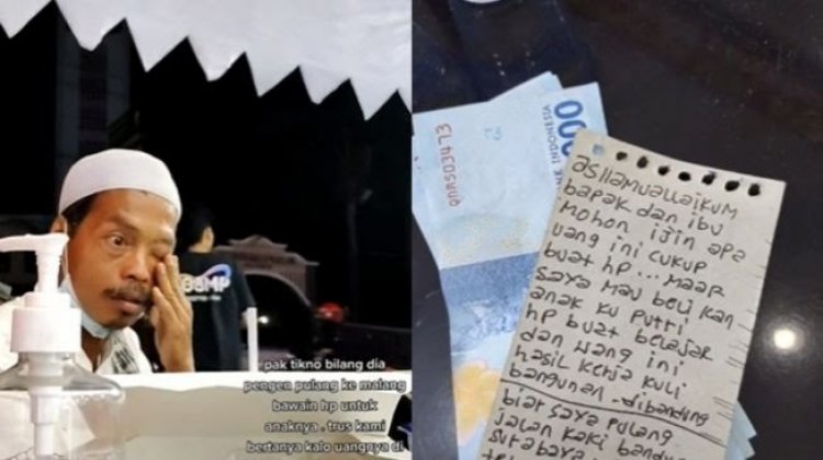 Viral! Ayah Tuna Rungu Demi Belikan HP untuk Anak Rela Jalan Kaki dari Bogor ke Bandung