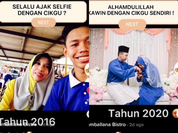 Viral! Siswa Ganteng Ini Menikahi Gurunya yang Lebih Tua 25 Tahun