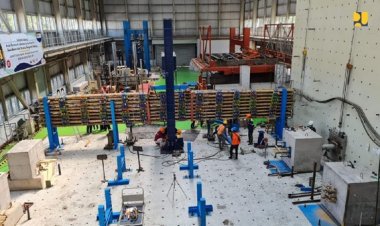 Hebat! Tol Semarang-Demak Dibangun Menggunakan Bahan Bambu