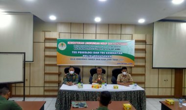 Diberi Senpi, Puluhan Anggota Polhut Jambi Jalani Rangkaian Tes Kejiwaan