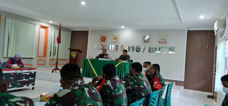 Pimpin Rapat Perwira-Persiapan TMMD ke-112 di Tebo-Jambi, Ini yang Disampaikan Dandim