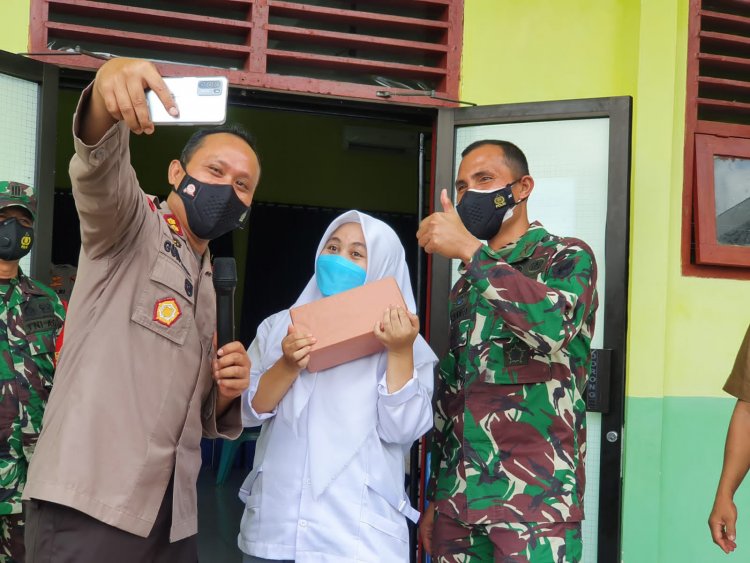 Sukses Vaksinasi Pelajar, Kapolres Bungo-Jambi: Capaian Vaksinasi Mendekati 80 Persen