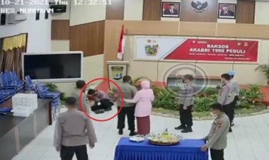 Viral! Video Kapolres Nunukan Tendang Anggota Polisi Hingga Tersungkur