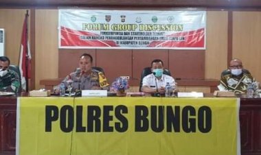 Hadir dalam Forum Group Discussion di Mapolres Bungo, Wabup Bungo: Pemerintah Mencari Solusi Soal IPR....