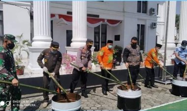 Bupati Bungo Mashuri dan Kepala Kejari Musnahkan Rampasan Sabu Senilai Rp3 Miliar