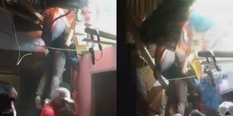 HEBOH! Begini Kondisi Atlet Gantole Kontingen PON Asal Sumbar Jatuh di Atap Rumah Warga