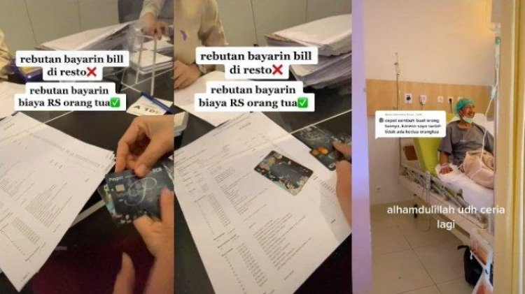 Kakak Beradik Ini Berebut Bayar Tagihan Rumah Sakit Orang Tua Jadi Viral, Netizen: Mereka Faham Dahsyatnya Berkah Membantu Orang Tua