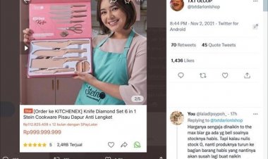 Heboh! Pisau Dibanderol Rp999.999.999, Netizen: Pisaunya Bisa Ngebelah Laut....