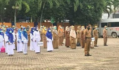 Di RSUD RADEN Mattaher, Sekda Jambi Pimpin Apel Peningkatan Disiplin ASN