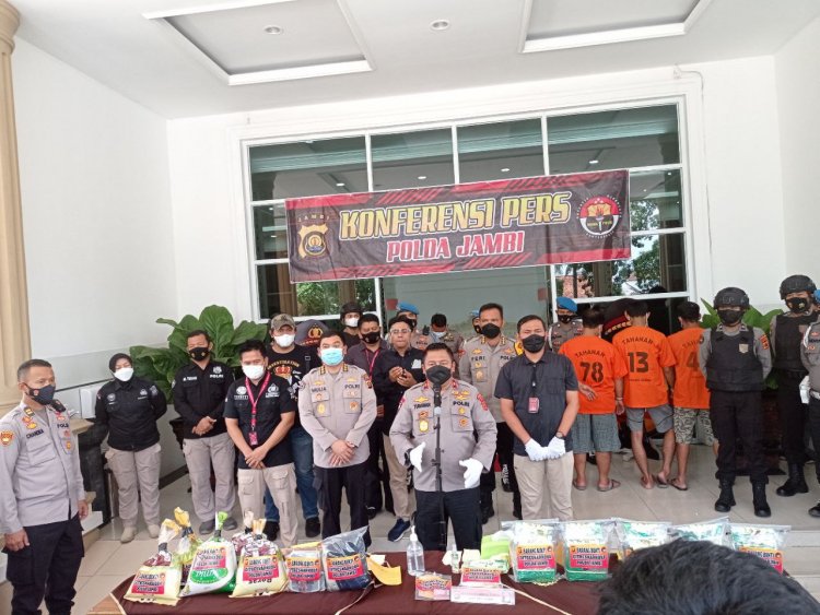 Polda Jambi Gagalkan Penyelundupan Sabu 5 Kg Asal Riau