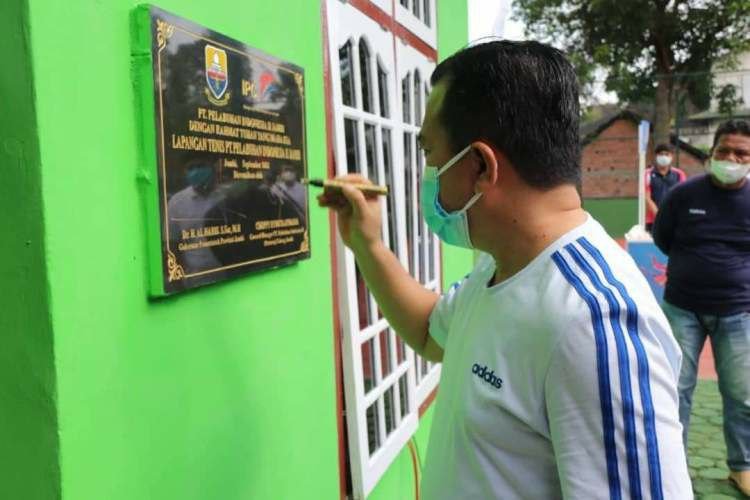 Gubernur Al Haris Resmikan Lapangan Tenis PT Pelindo Jambi