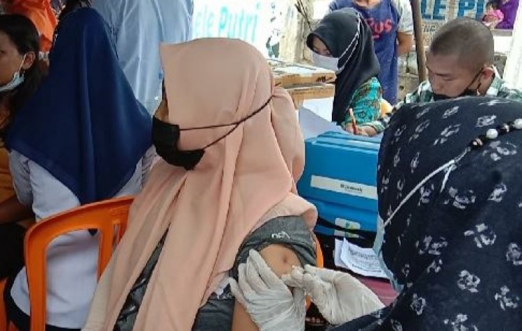 Vaksinasi Massal Digelar di Desa Embacang Gedang, Bungo-Jambi, Rio Eriyadi: Jumlah Divaksin naik 59.73 Persen